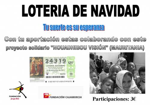 Loter�a de Navidad para una buena causa